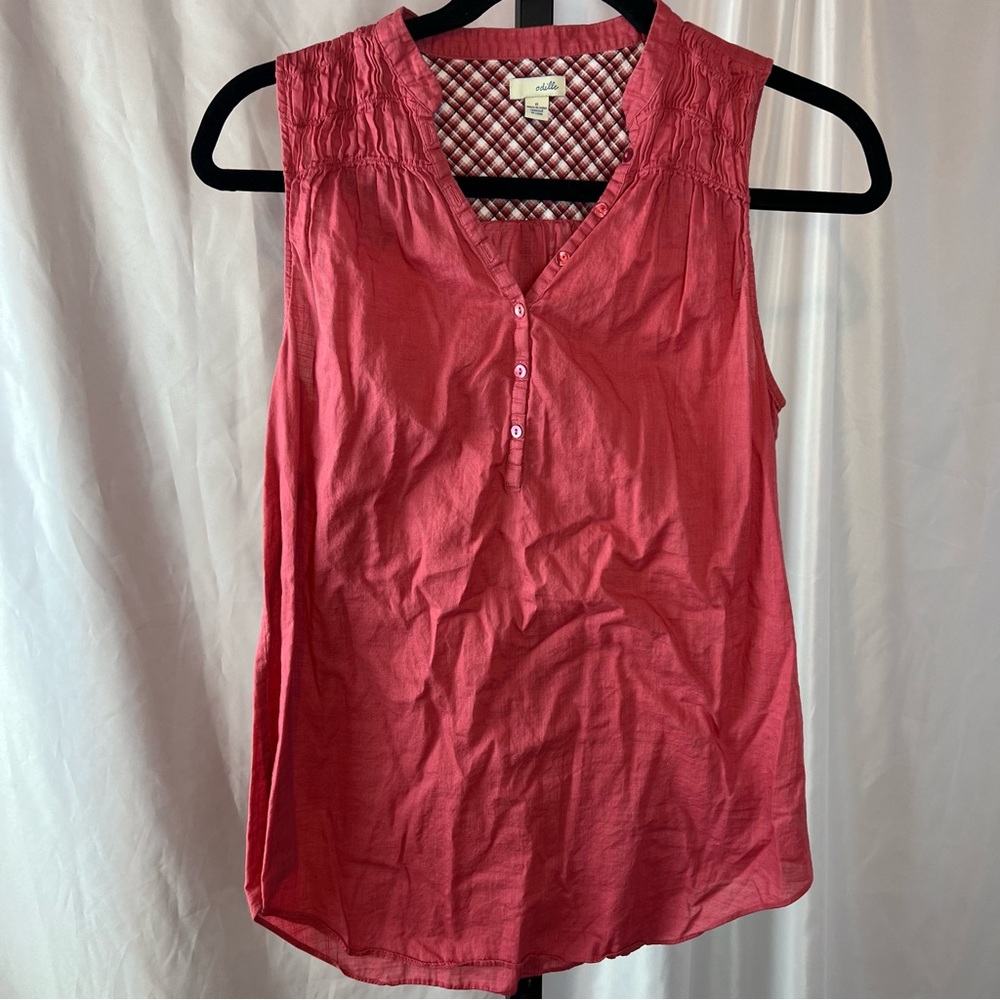 Anthropologie Odille Pink Tank Top, size 6